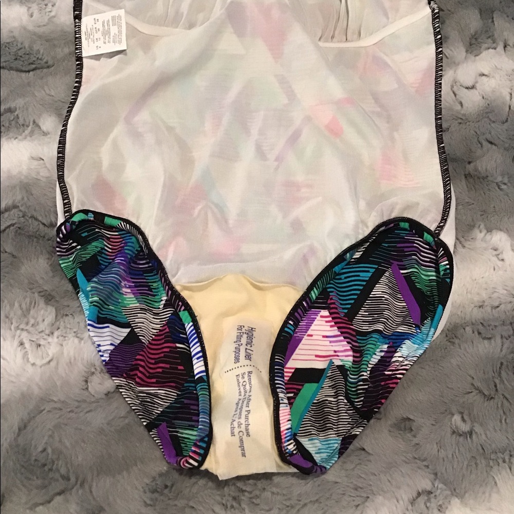 Cleo Mesh Insert Racerback One Piece Swimsuit 8 - Picture 6 of 6